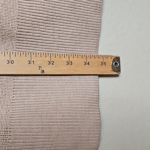 NWT Banana Republic Merino Wool Ribbed Sweater Dress Turtleneck XS Tan - Picture 11 of 12